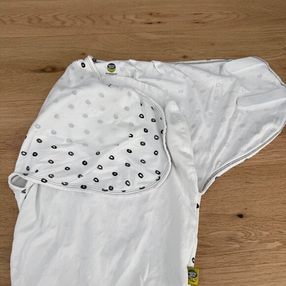 Nested Bean Baby Weighted Zen Swaddle Classic Size 0-6M White O Me O My 1.5 Tog - Picture 3 of 8
